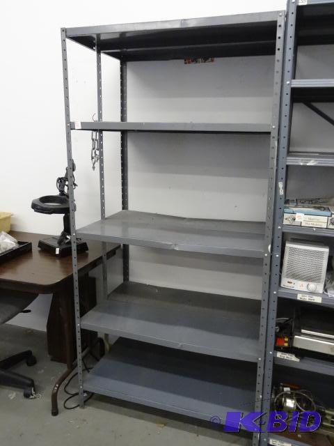 lot 75 image: 36 x 24 x 72 metal shelving unit. 2 units bol...
