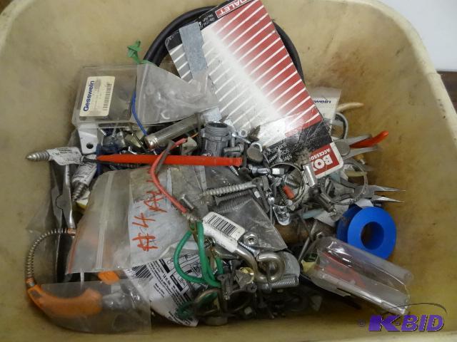 lot 86 image: Bin of Electrical and Hardware...