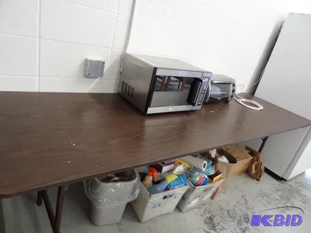 lot 94 image: Folding Table. No Contents. 96 x 30...