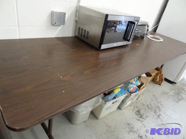 lot 95 image: Folding Table. No Contents. 96 x 30...