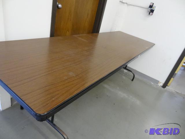 lot 97 image: Folding Table. No Contents. 96 x 30...