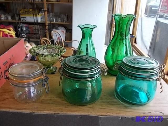 Lot Of Green Glassware...