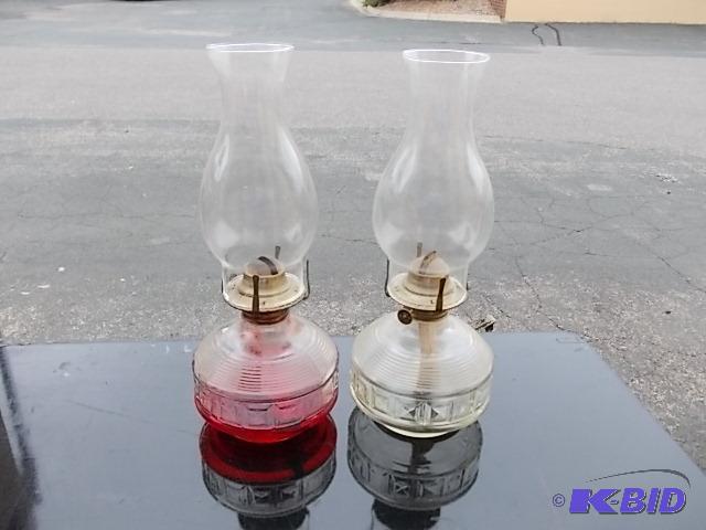Pair Of Oil Lamps...