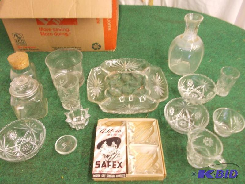 Box Lot Of Crystal &amp Other Glassware...