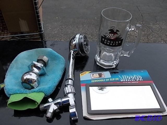 Shower Head, Large Beer Stein, Hitch Ball, Mi...