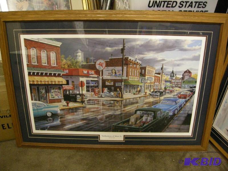 lot 130 image: Ken Zylla Reflections of Main St. Signed and numbered