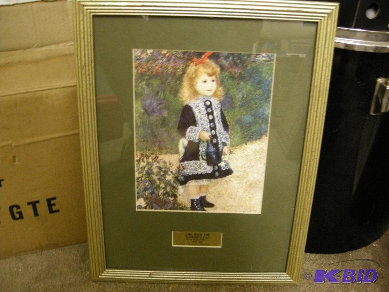 lot 136 image: Girl with the Watering Can Renoir print