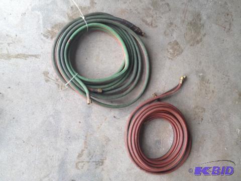 lot 148 image: 2 sets oxyacetylene twin weldingcuttingtorch hoses