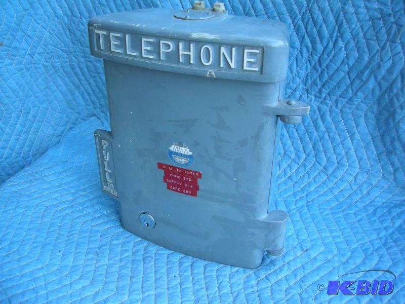 lot 42 image: Vintage Central Telephone Co aluminum telephone box