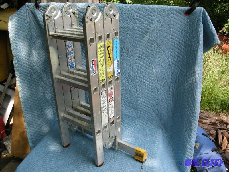 lot 66 image: Krause Multimatic 12ft industrial ladder Model 121482