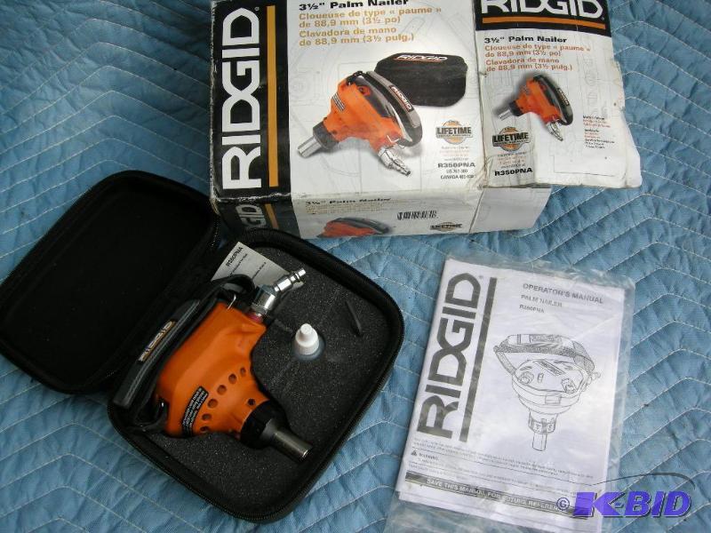 lot 73 image: Ridgid 3 12 palm nailer R350PNA