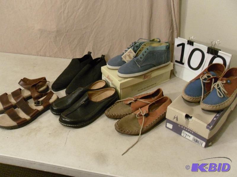 lot 100 image: New and Slightly Used Womens Shoes. All aroun...