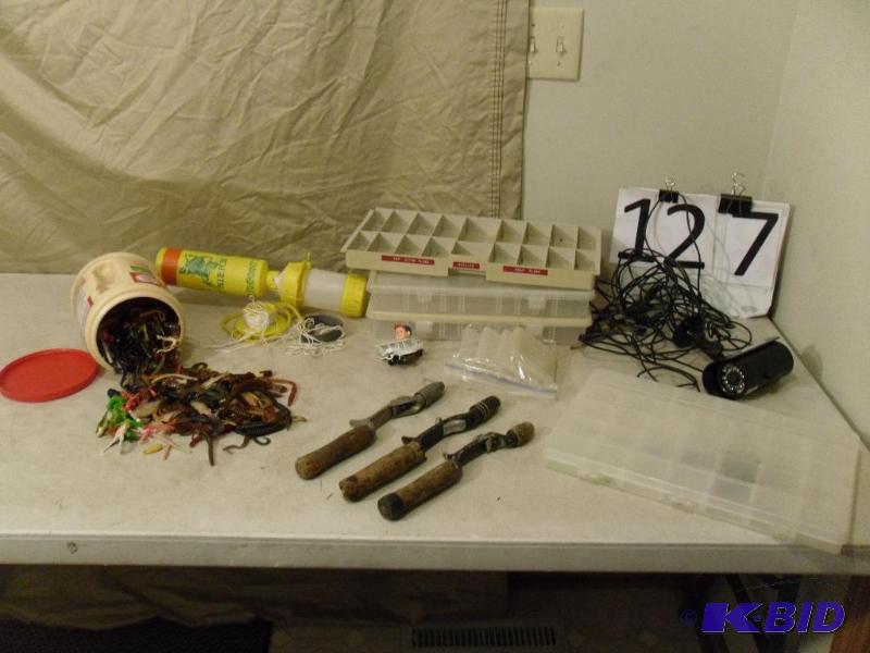 lot 127 image: Lot of Fishing Organizers (one has assorted h...