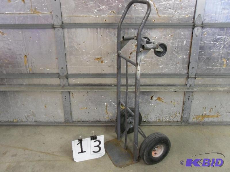 lot 13 image: 2 Wheel Convertible Dolly. Handle switches to...