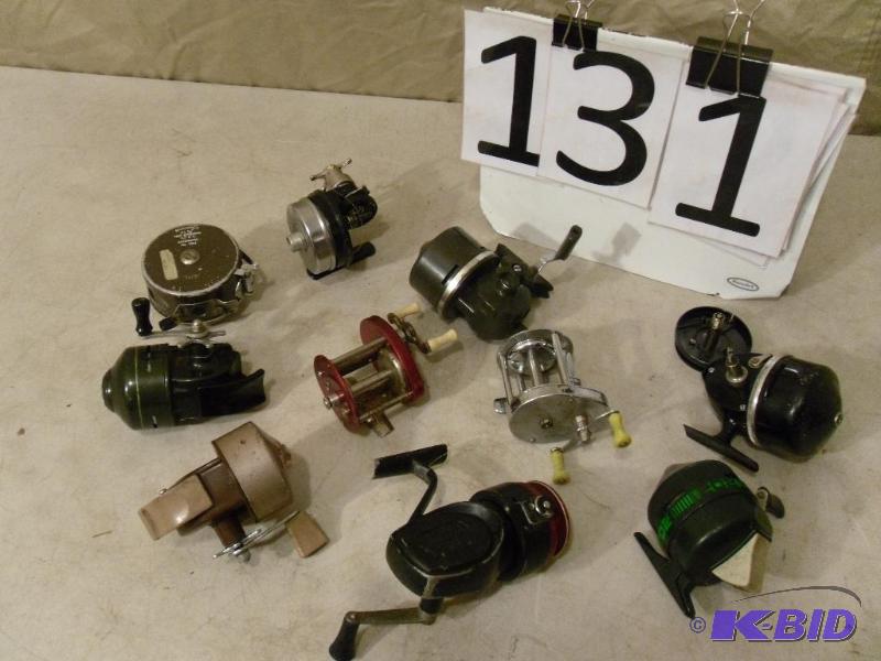 lot 131 image: Lot of Assorted Fishing Reels. Some look vint...