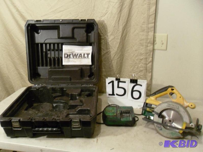 lot 156 image: Dewalt&nbspDW007&nbsp6.5" 24 Volt Cord...