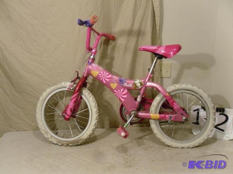 lot 172 image: Kids (tires marked 50-305) Barbie Bike. Tires...