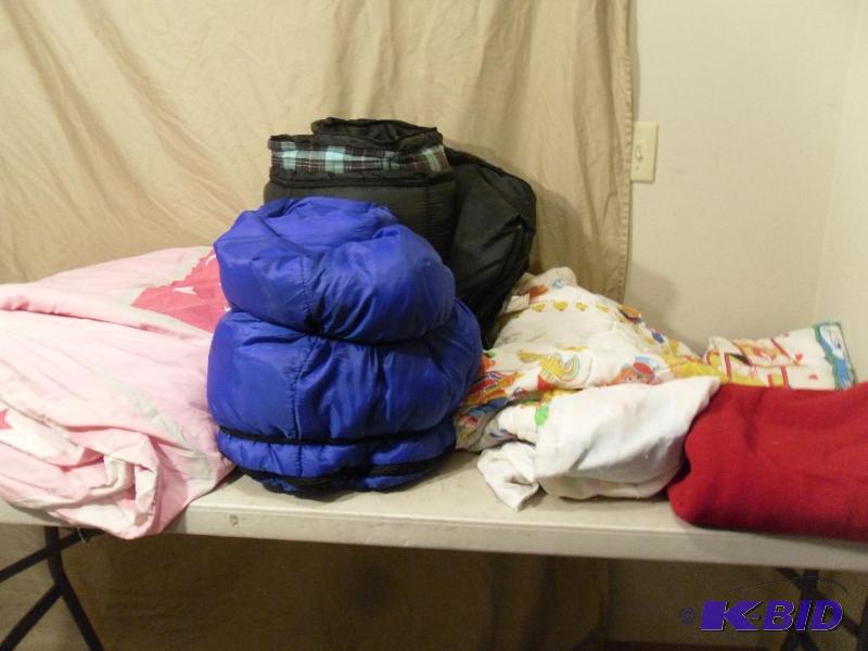 lot 181 image: 2 Sleeping Bags, Hilary Duff Bed Set (Twin),...