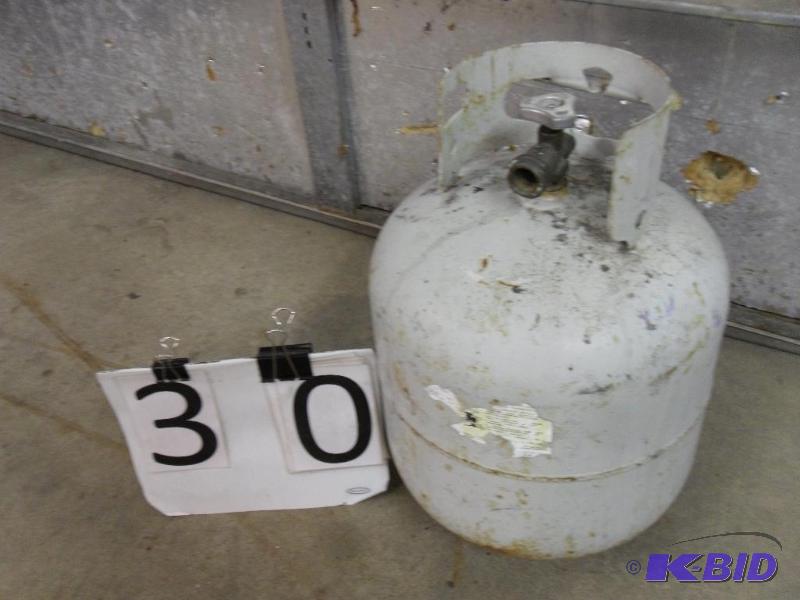 lot 30 image: 20 lb Propane Tank with New Style OPD Valve. ...