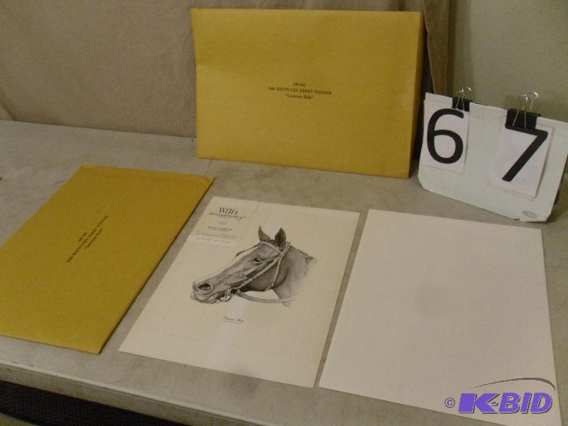 lot 67 image: 2 copies of Vintage Genuine Risk 1980 Kentuck...