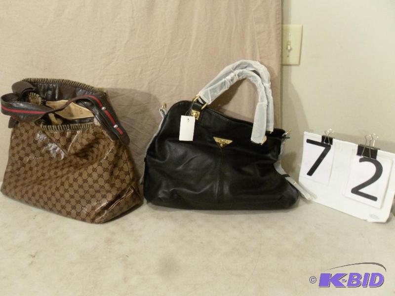 lot 72 image: New Black Purse Marked Prada and Purse Marked...