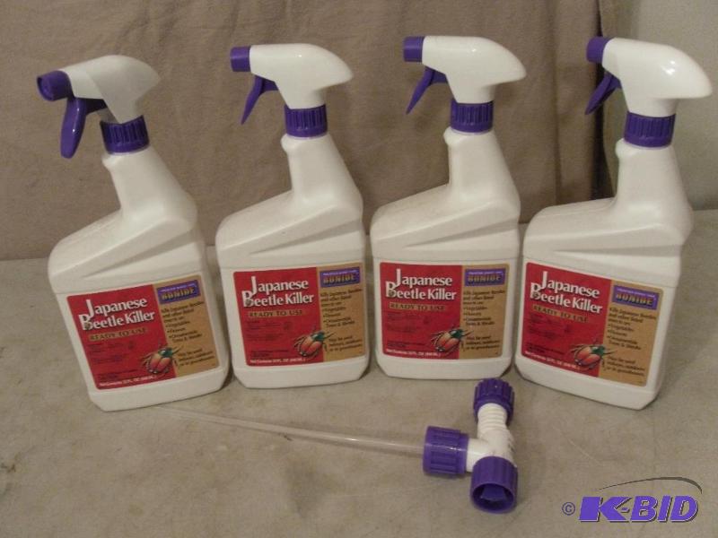 lot 75 image: 4 New Bottles of Bonide Beetle Killer. Kills ...