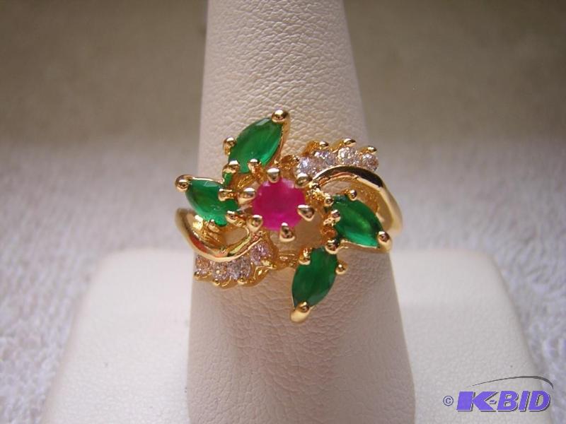 lot 83 image: New Beautiful 9K Gold Stamped Womens Ring. Si...