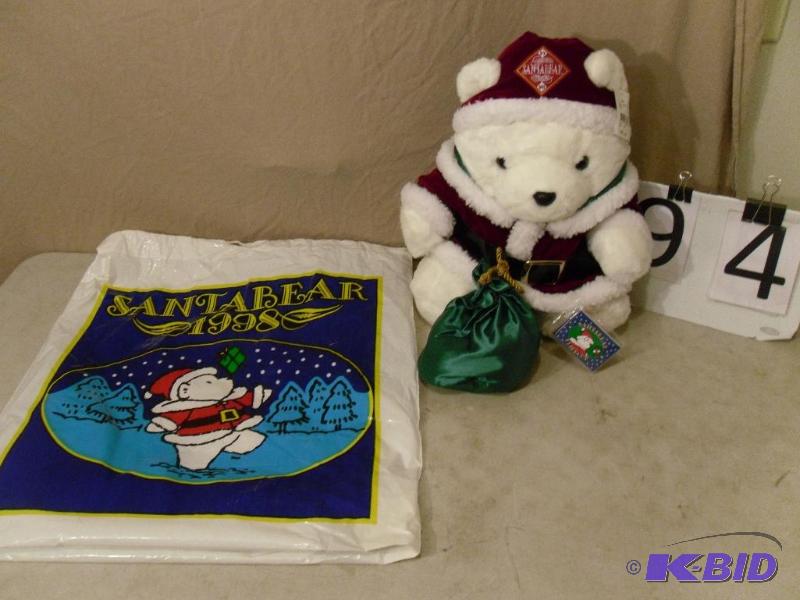 lot 94 image: 1998 Daytons Santa Claus Santa Bear with Flip...