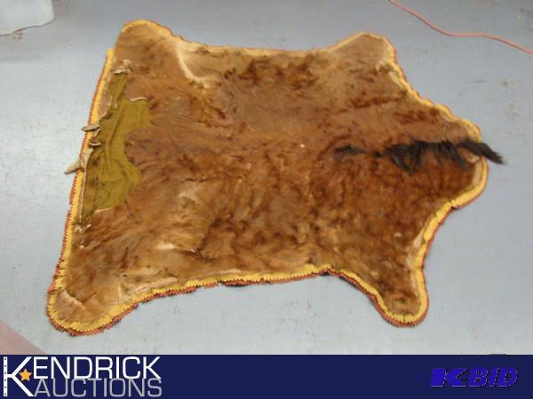 Large Hand Made Real Animal Fur Blanket