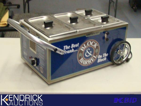 Block Barrel Hot Dog Stand
