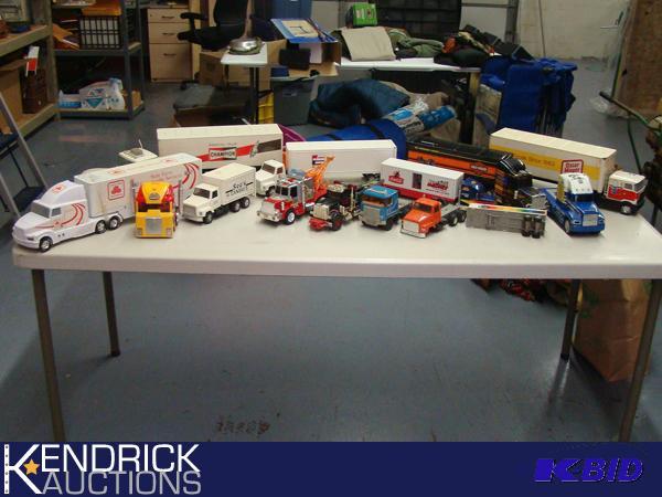 Lot of Vintage Collectible Toy Semi and Other Trucks
