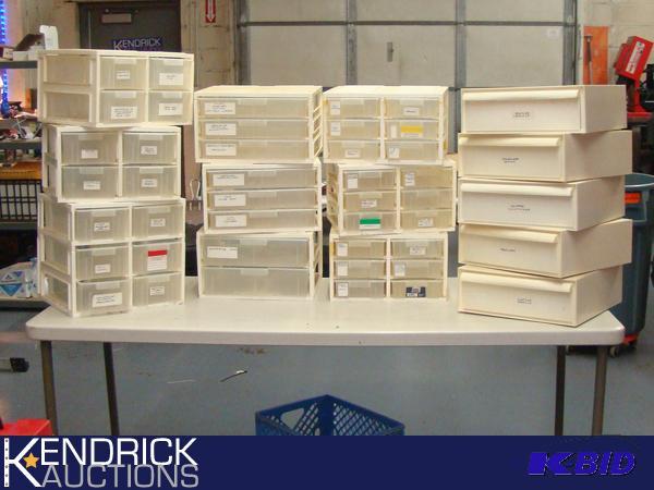 Large Lot of Plastic Stackable ToolCraft Drawers