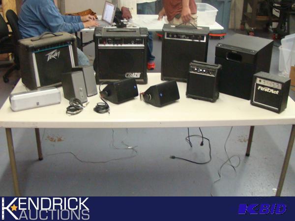 Large Lot of Instrument Amplifiers, Subwoofers, and Speakers