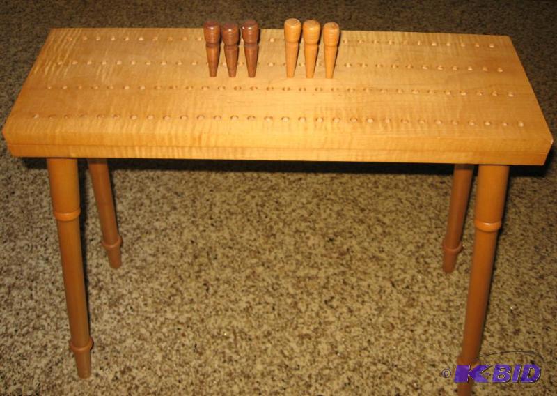 lot 006 image: Custom Built Cribbage Board Table