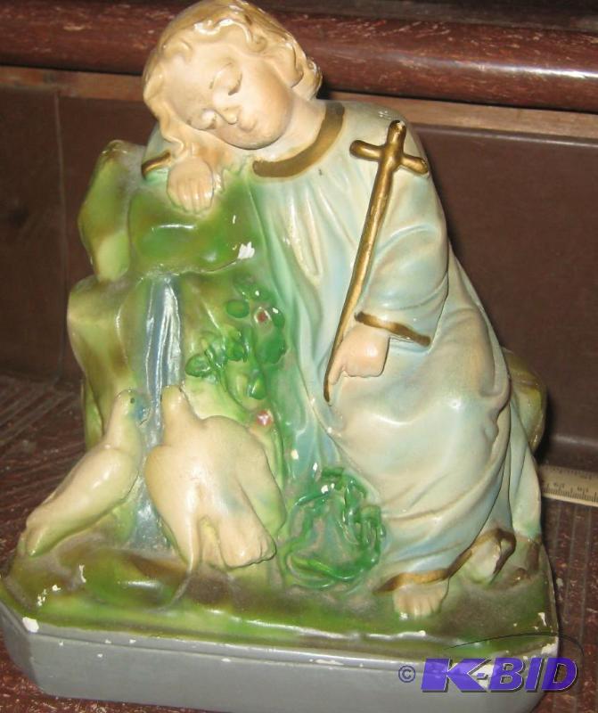 lot 049 image: Boy with Cross and Doves
