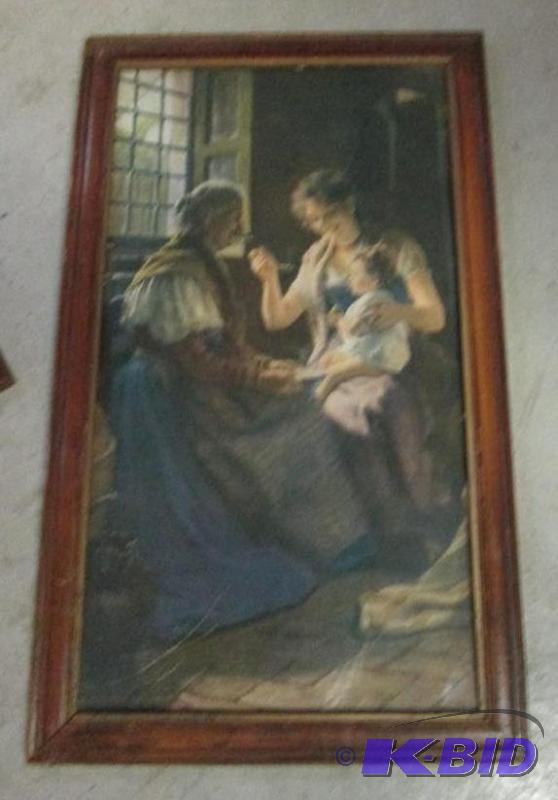 framed artwork- artist Conrad Milschke 1986 w...