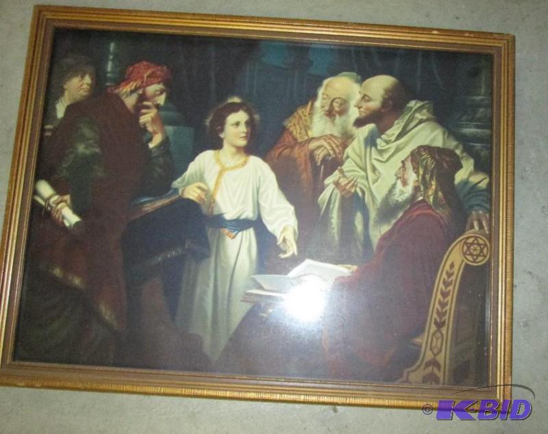 framed print Jesus and the Elders 17&quotx13...