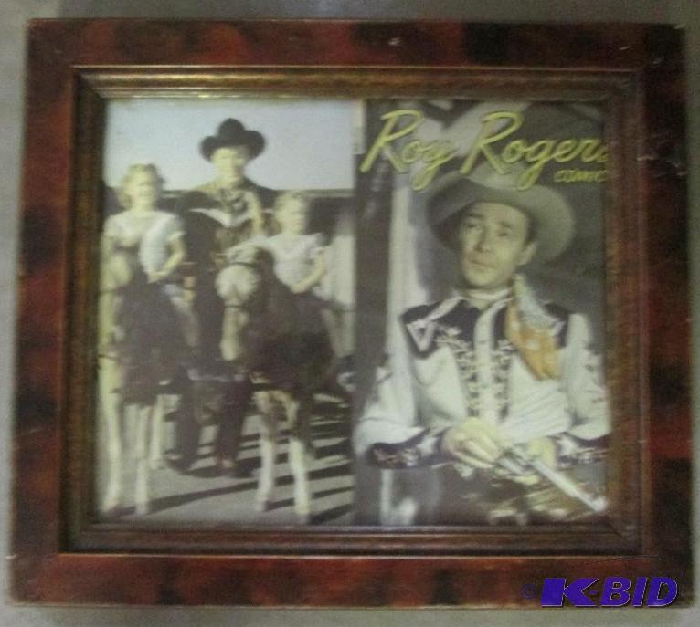 Roy Rogers comic cover framed also behind th...