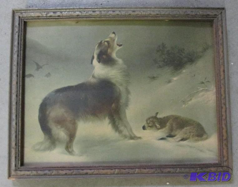 framed art Collie finding the baby sheep 10&q...