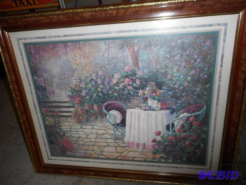 Framed Patio Picture
