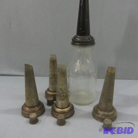 lot 16 image: Oil Bottle and Fill Spouts
