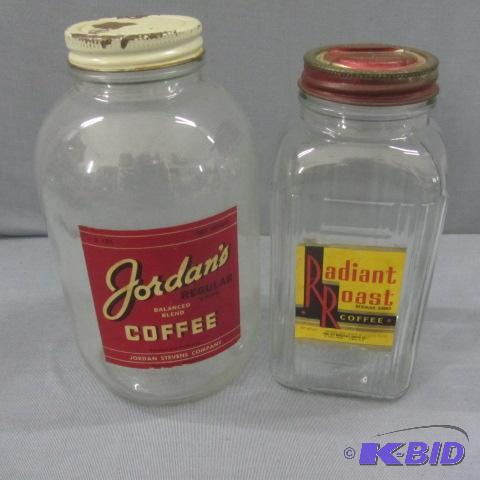 lot 30 image: Two Vintage Coffee Jars
