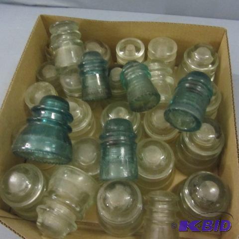 lot 66 image: Glass Insulators