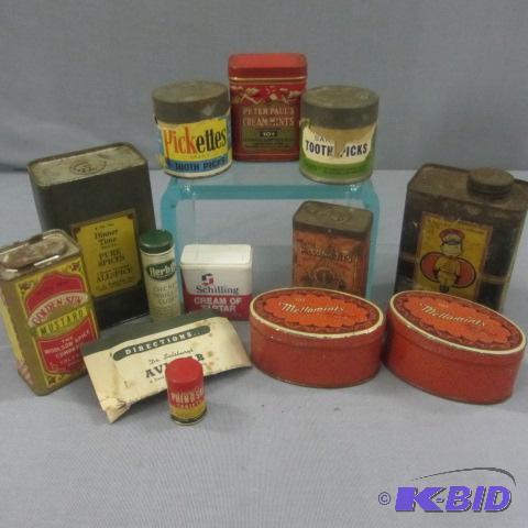 lot 72 image: Kitchen Tins