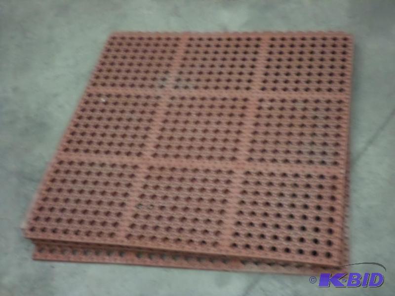 lot 102 image: (4) 36&quotx36" Heavy Duty Rubber Mats...