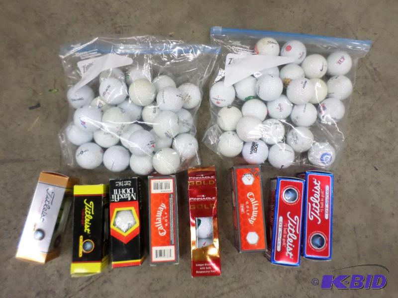 lot 108 image: Larg Lot Of New & Used Golf Balls...