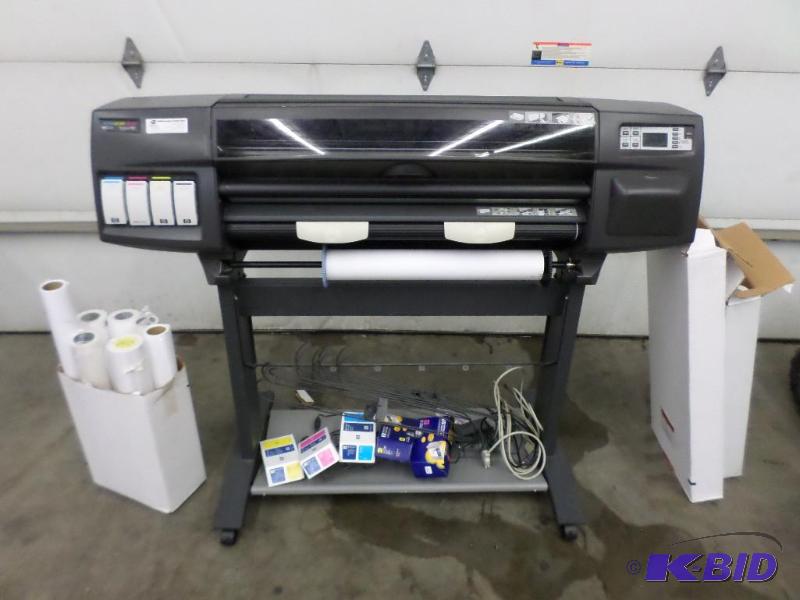 lot 111 image: HP DEsignJet 1050C Plotting Printer With Acce...