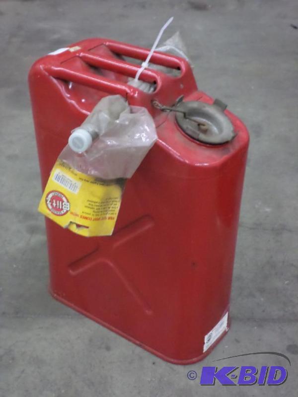 lot 32 image: 5-Gallon Steel Jerry Can...