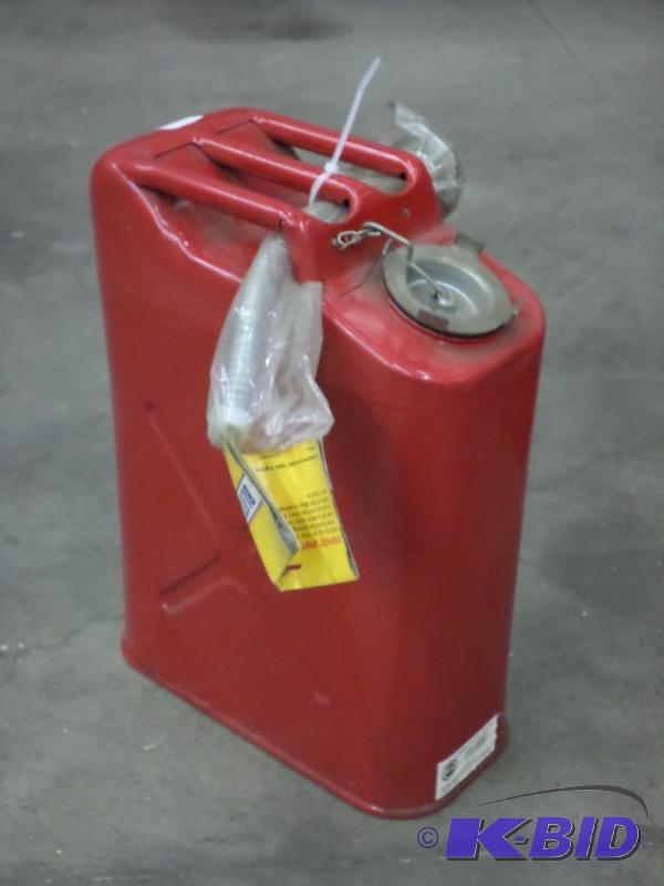 lot 34 image: 5-Gallon Steel Jerry Can...