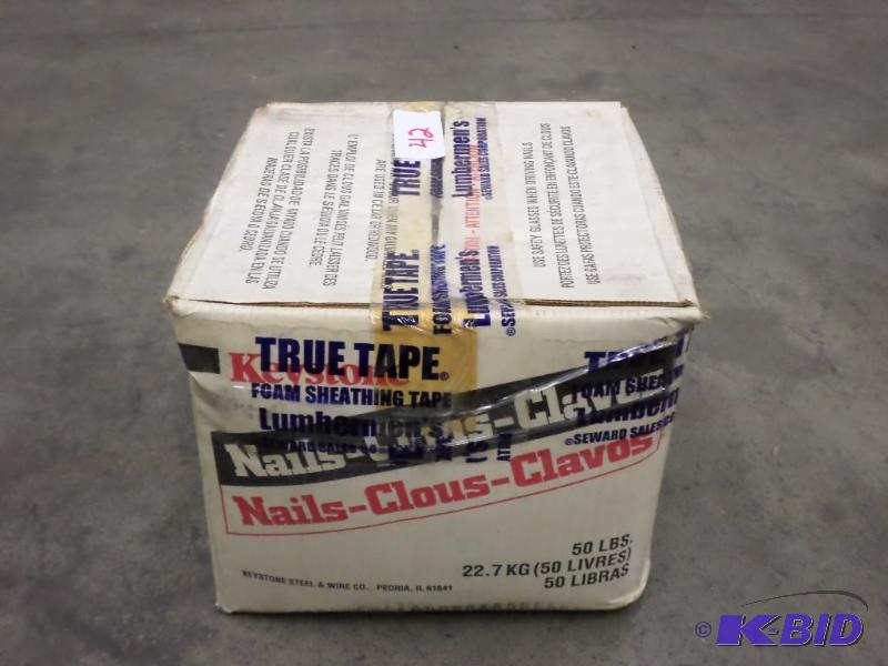 lot 42 image: 50# Box Of Keystone Nails...